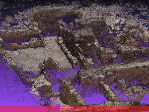 Digital reconstruction of archaeological site