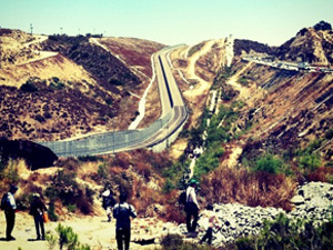 Participants at Political Equator in Los Laureles Canyon