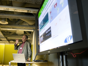 "If we're going to use computing to do better collaboration, it better be greener as well," remarked Calit2's Thomas DeFanti, principal investigator for UCSD's GreenLight project and a presenter at the Global CyberBridges workshop.