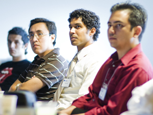 The students at the workshop represented more than 10 nations and a dozen academic disciplines.