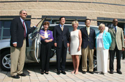 City Council members, UCI and Toyota reps