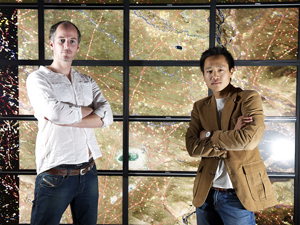 Calit2 researchers Luke Barrington and Albert Yu-Min Lin
