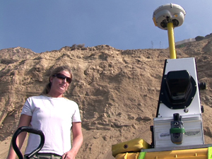Liz Johnstone, a Ph.D. candidate in oceanography at the Scripps Institution of Oceanography, warns that certain 'hot zones' or vulnerable areas of cliff along the San Diego coastline can fail at any time, even during dry conditions.