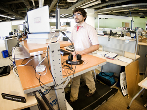Ernesto Ramirez at the Active Desk