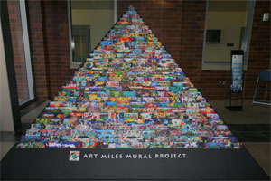 Art Miles Mural Project pyramid