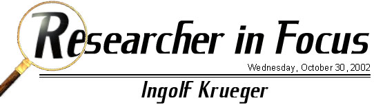 Research in Focus---Ingolf Krueger
