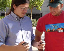 Paul Blair and student