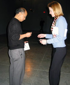 Albert Yee and reporter
