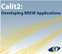 Calit2 banner at BREW conference