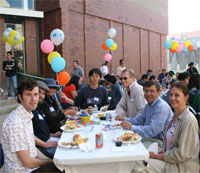 Guests enjoy bbq