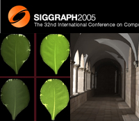 Logo and preview of Calit2 research at SIGGRAPH 2005 in Los Angeles