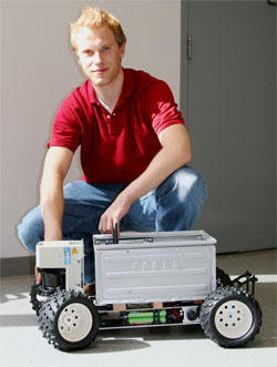 Jan with car