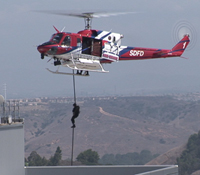Helicopter drop during Operation College Freedom