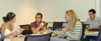 Students after formal welcome session