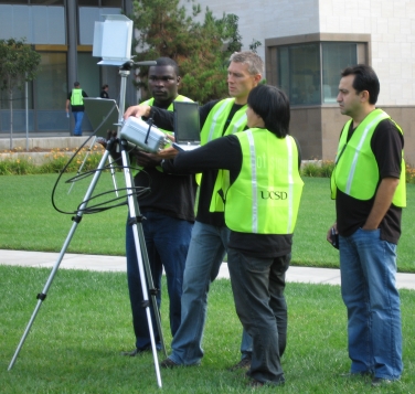 Campus Drill setting up CalMesh noce