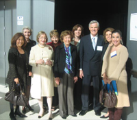 Maurizio Seracini with UCSD Town and Gown committee members in Atkinson Hall.