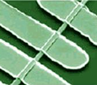 Single ZnO nanowire held down by metal contacts.