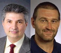 Faculty excellence award winners Joe Pasquale and Pavel Pevzner