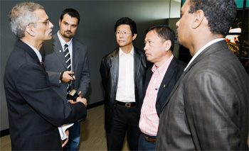 Ramesh Rao with French Polynesian Ministers