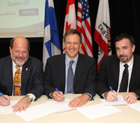 California-Canada signing ceremony