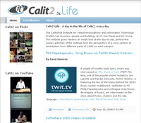 Calit2.Life blog home page