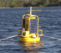 Instrumented buoy deployed on Lake Annie during GLEON 6 meeting in Florida