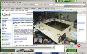 Web course interface