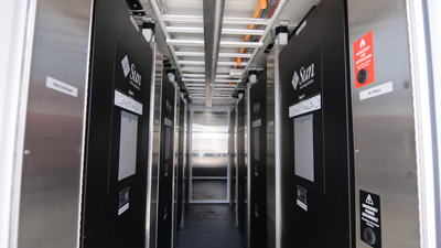 Interior of Sun Modular Datacenter