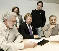 Eduardo Macagno, Eve Edelstein, Randy Peterson, Jurgen Schulze and Ramesh Rao