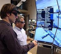 Jurgen Schulze and Tom Levy in front of the NexCAVE