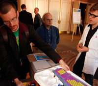 Jeremy Douglass and Derek Lomas with Playpower computers