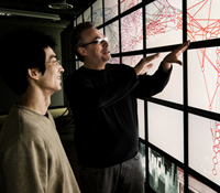 So Yamaoka and Lev Manovich use Calit2 HIPerSpace display to visualize cultural analytics