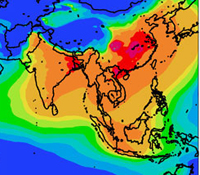 Pollution over South Asia