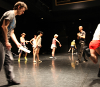 Wayne McGregor and dancers at Calit2