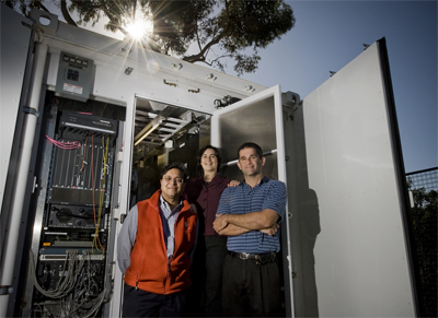 MuSyC researchers Rajesh Gupta, Tajana Rosing and Amin Vahdat