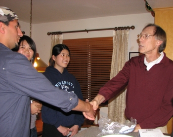 Peter Arzberger and students