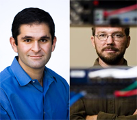 Amin Vahdat (left) and Geoffrey Voelker