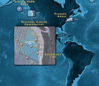 Map displaying OOI