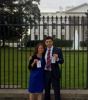 Jesica Oratowski-Coleman (left) and Aaron