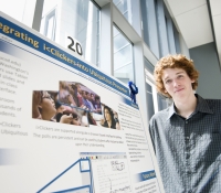 Calit2 Summer Scholar Robert Turner, winning poster