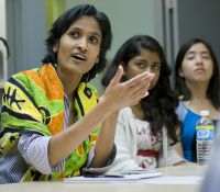 Professor Shyni Varghese moderates presentations