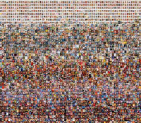 Partial view of all TIME magazine covers