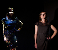 Tiffany Fox and her Kinect scan doppelganger