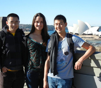 PRIME students Xiaolong Qiu, Jenifer Kaehms, and Jerry Tsai spent the summer in Australia.