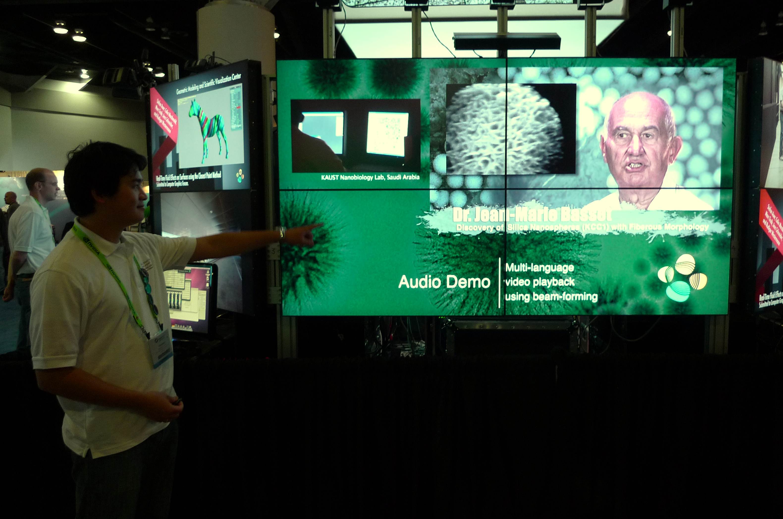Toshiro Yamada leads an audio demo on the Vroom