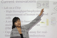 Justine Chen describes efforts to create high-throughput cell-based assays for detecting immunologic