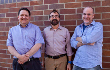 From left: Mainwaring, Maurer and Dourish will lead the five-campus effort to apply social sciences 