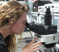 CIAN summer undergraduate intern Hannah Grant