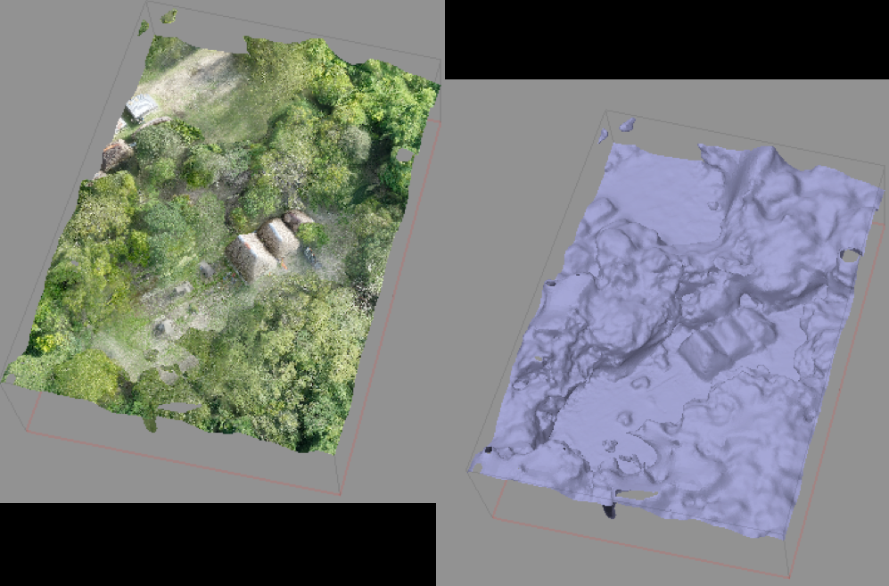 3D rendering of aerial imagery taken at El Zotz