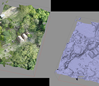 3D rendering of site at El Zotz